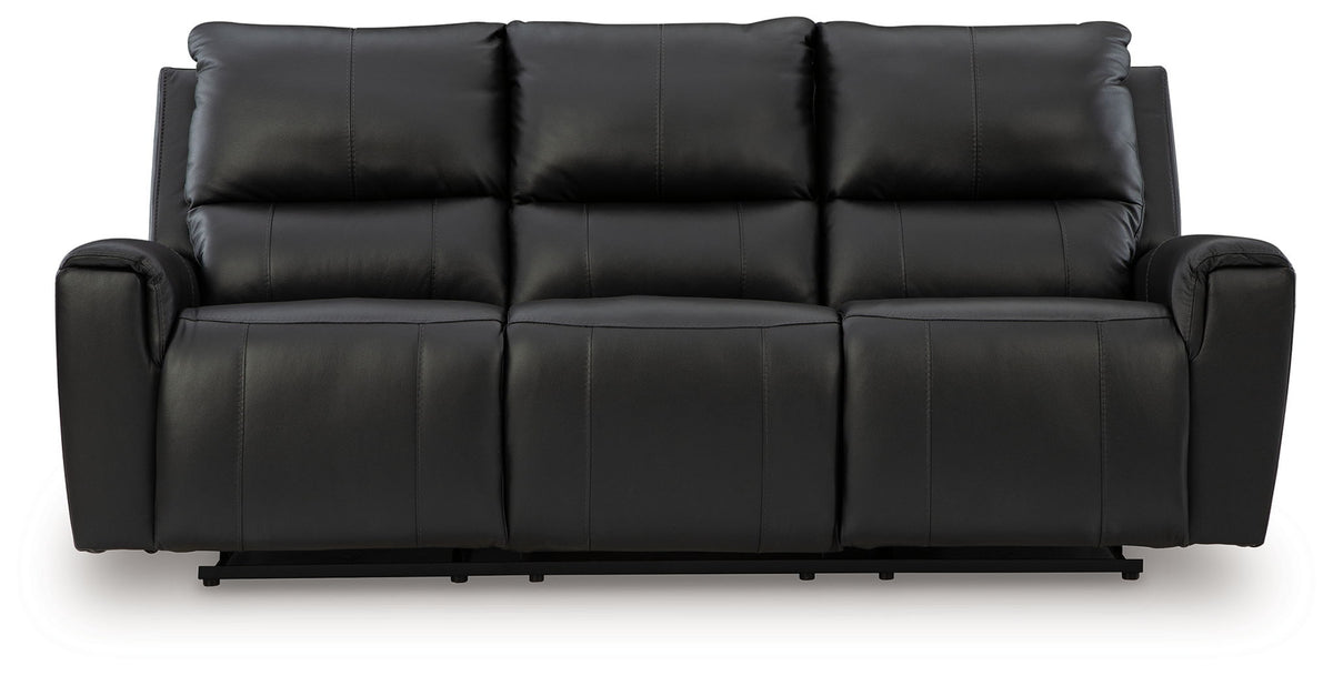 Glossmore - Reclining Sofa - Black by Ashley – view 2
