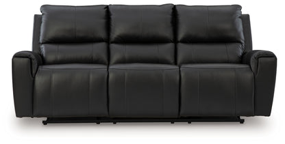 Glossmore - Reclining Sofa - Black by Ashley – view 2