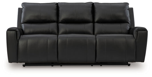 Glossmore - Reclining Sofa - Black by Ashley – view 2