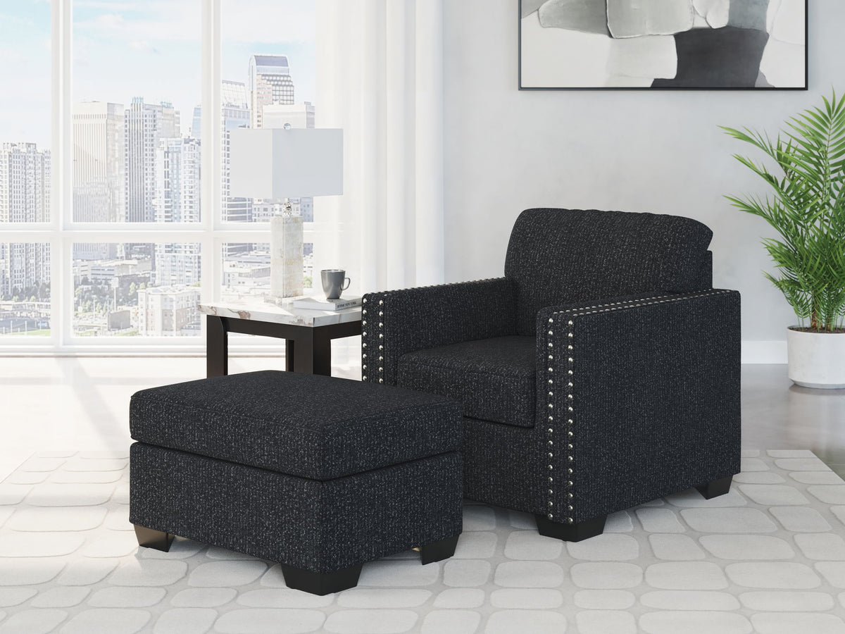 Jasmine Peaks - Living Room Set – Stationary Chair & Ottoman