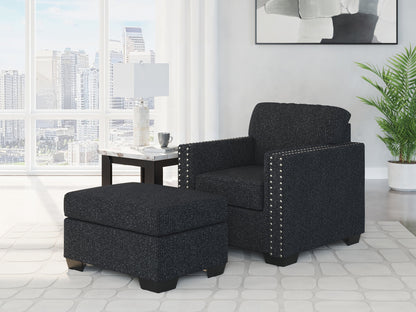 Jasmine Peaks - Living Room Set – Stationary Chair & Ottoman