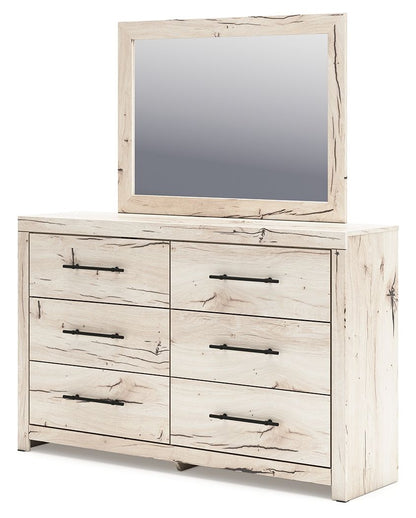 Lawroy - Dresser And Mirror - Light Natural – view 4