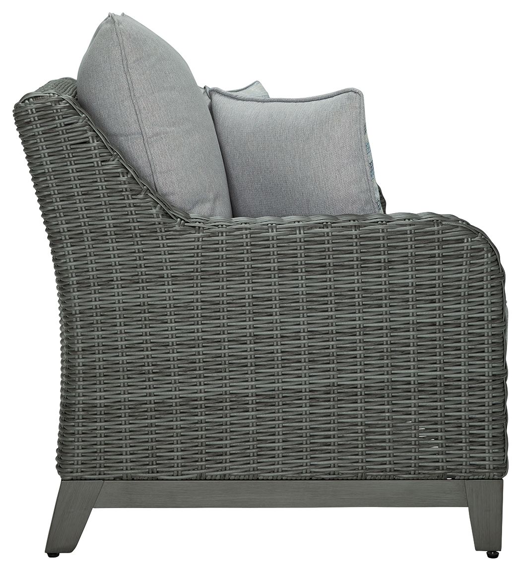 Elite Park - Loveseat With Cushion - Gray by Ashley – view 4