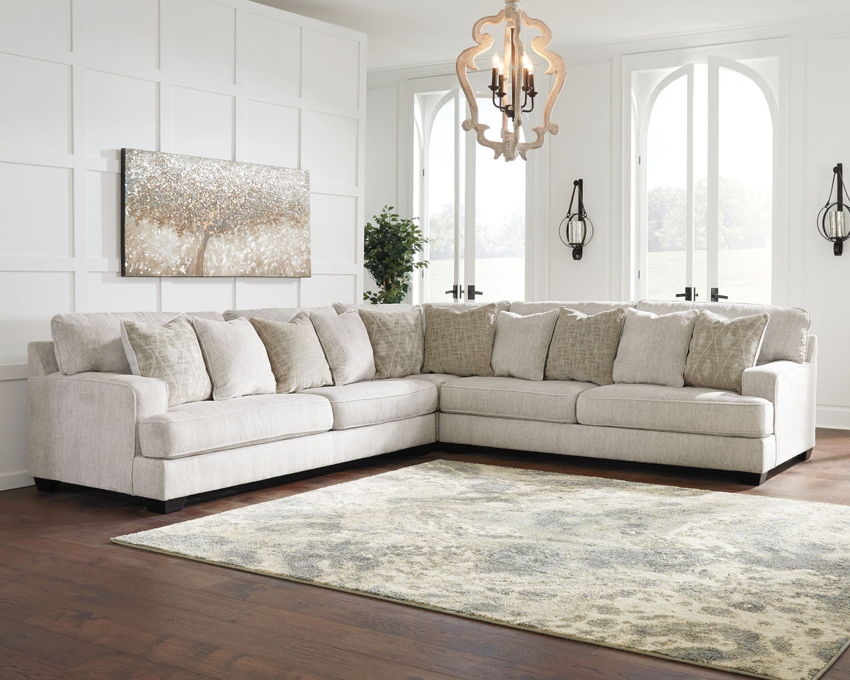 Rawcliffe - Left Arm Facing Sofa 3 Pc Sectional - Parchment by Ashley – view 4
