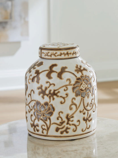 Adalham - Jar - Cream / Brown by Ashley – view 4