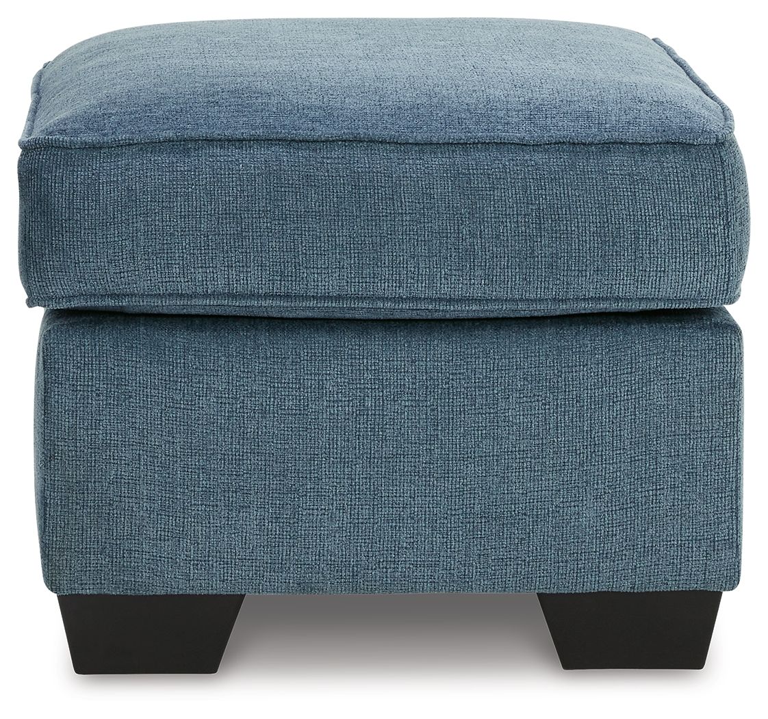 Cashton - Ottoman - Blue by Ashley – view 4