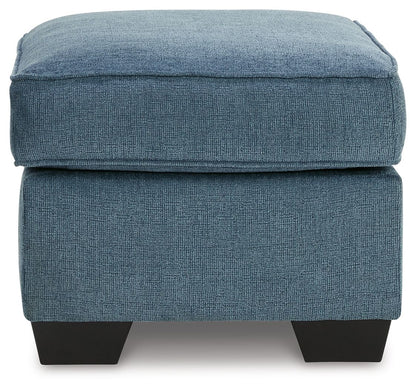 Cashton - Ottoman - Blue by Ashley – view 4
