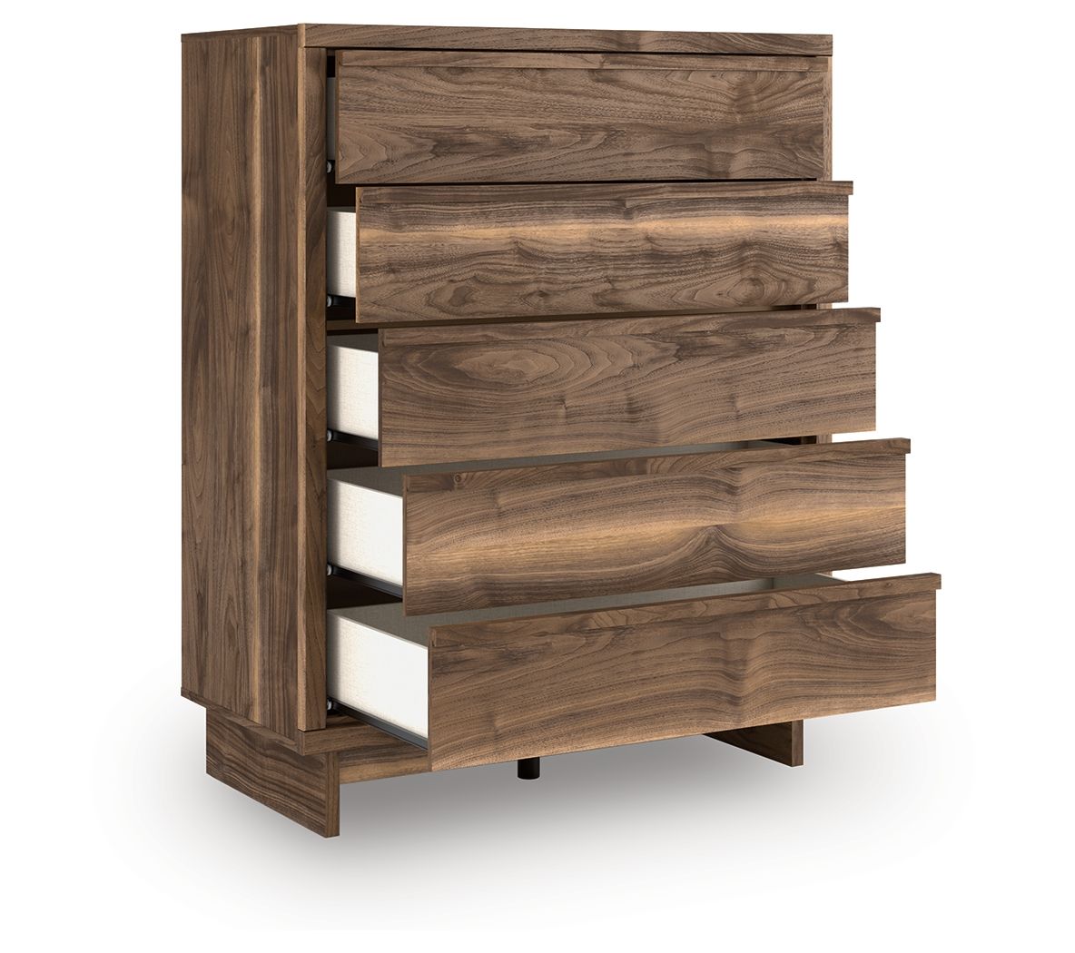 Chirason - Five Drawer Wide Chest - Brown by Ashley – view 4