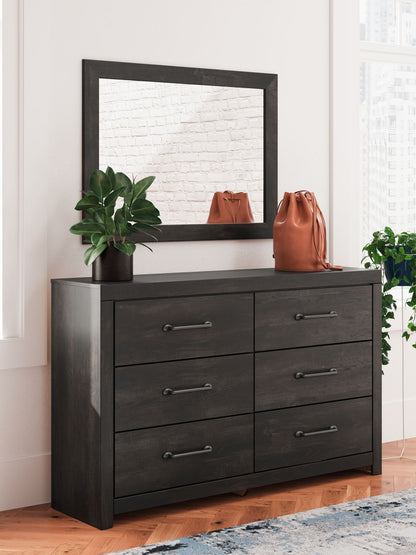 Hollivern - Dresser And Mirror - Dark Gray by Ashley – view 4