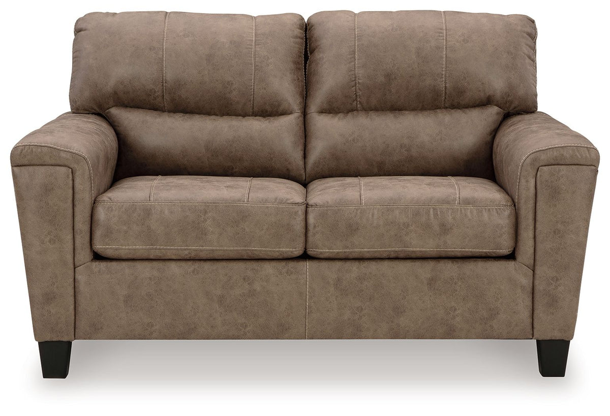 Navi - Loveseat - Fossil by Ashley – Stationary Loveseats