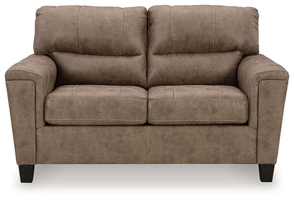 Navi - Loveseat - Fossil by Ashley – Stationary Loveseats