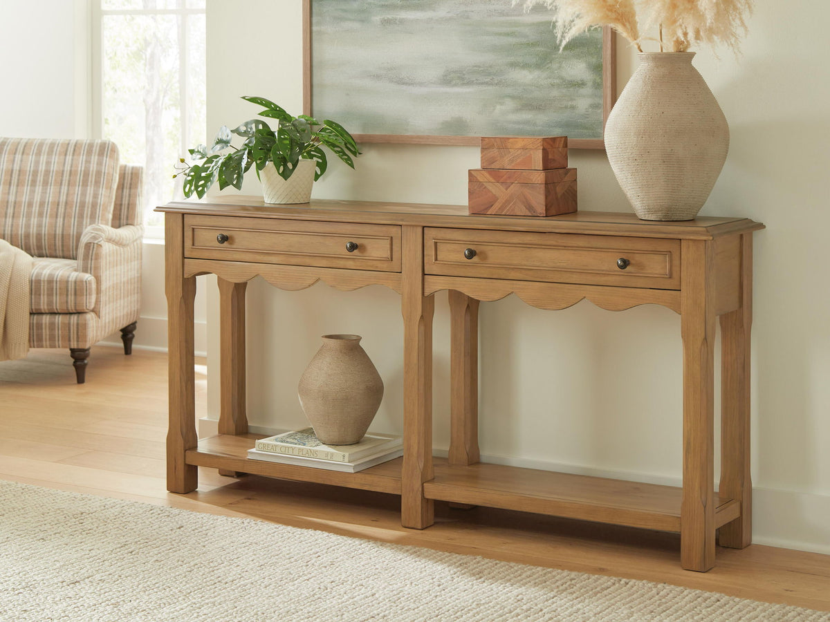 Whitmund - Console Sofa Table - Light Brown by Ashley – view 4
