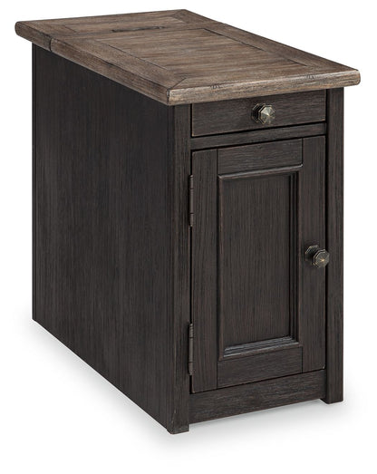 Tyler Creek - Chair Side End Table - Grayish Brown / Black by Ashley – Chair Side Tables