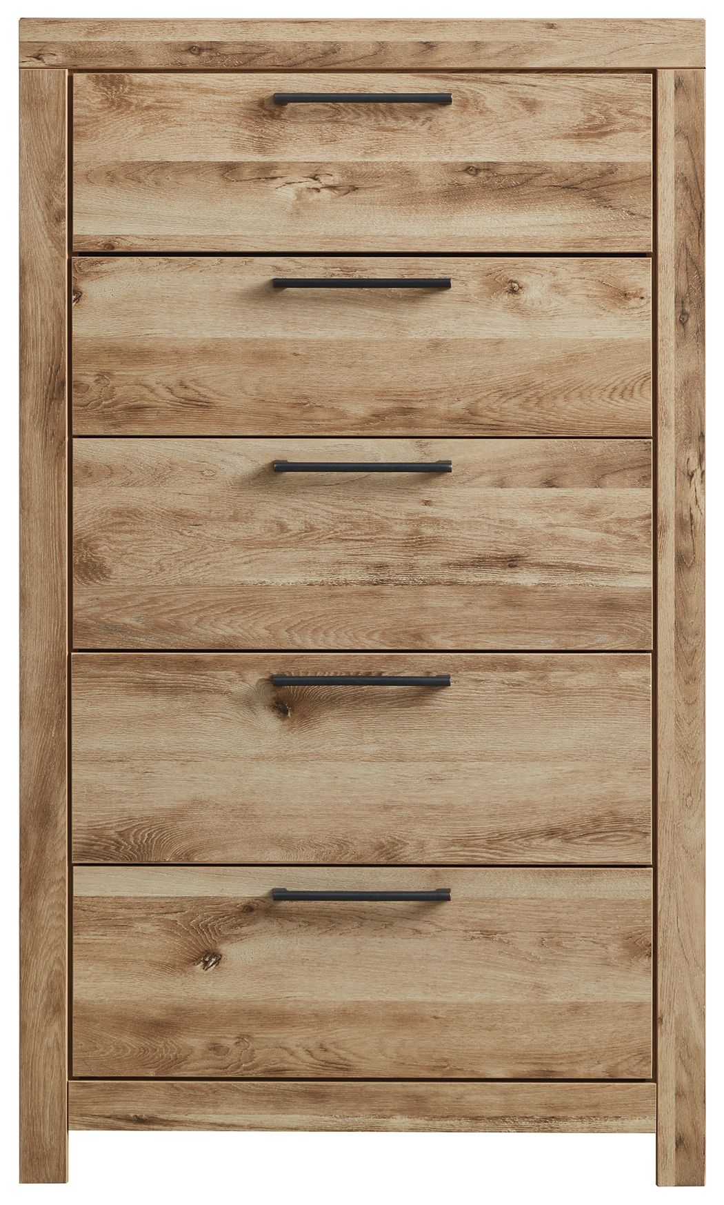 Hyanna - Five Drawer Chest - Tan Brown by Ashley – view 4