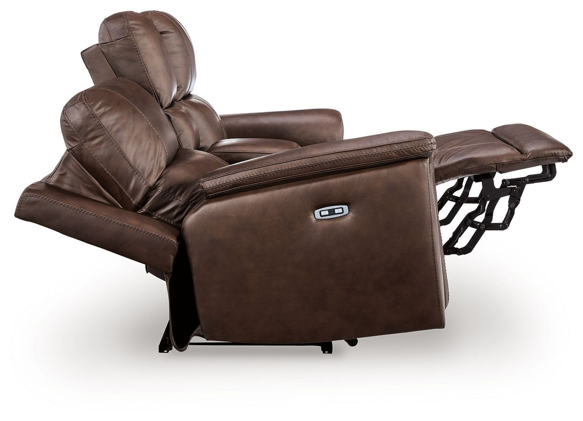 Bleckley - Power Reclining Loveseat With Console / Adjustable Headrest by Ashley – view 8