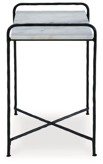 Ashber - Accent Table - White / Black by Ashley – view 4