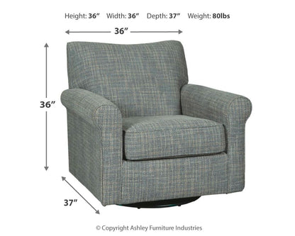 Renley - Swivel Glider Accent Chair by Ashley – view 8