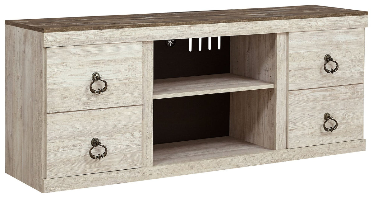 Willowton - TV Stand With Fireplace Option by Ashley – TV Stands