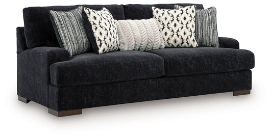 Whitmore Manor - Sofa - Black Pearl – Stationary Sofas