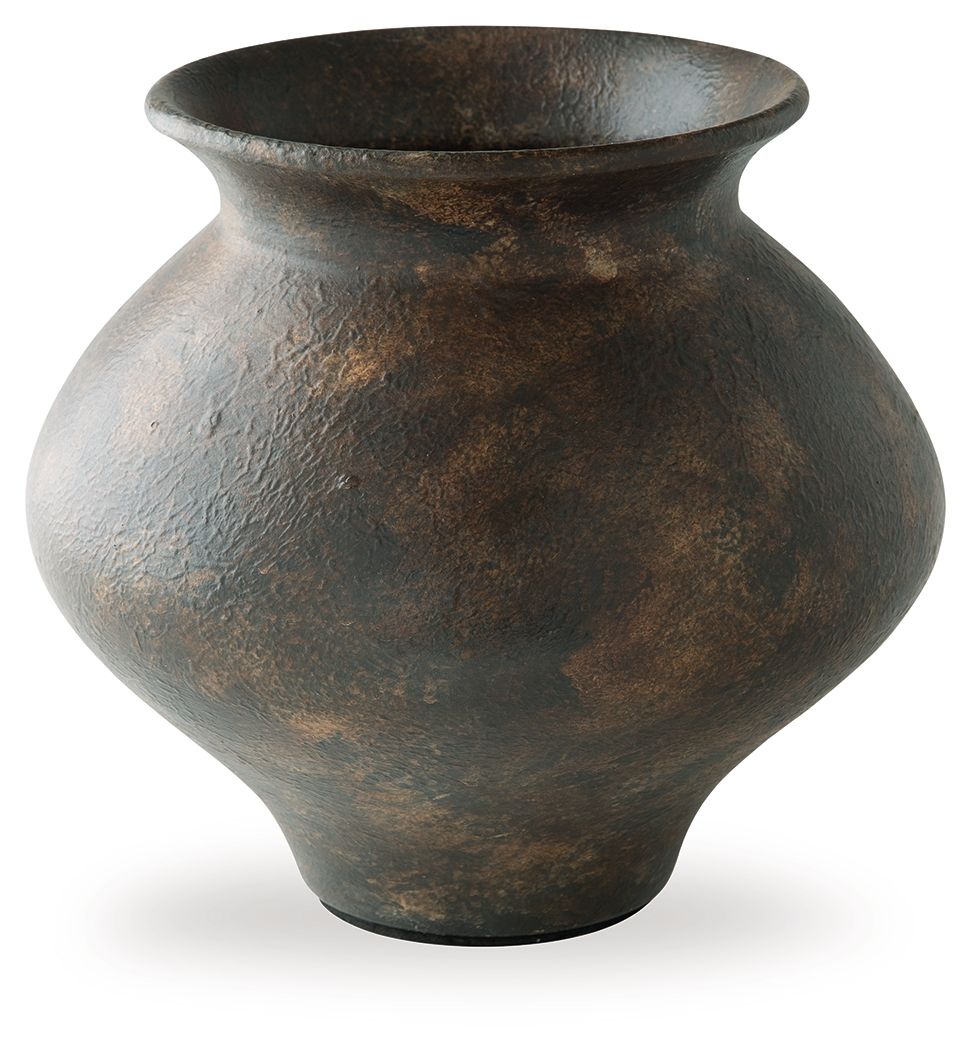 Laddlow - Vase - Antique Brown by Ashley – Vases & Jars