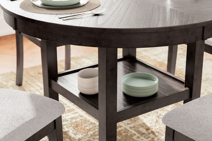 Langwest - Dining Room Table Set (Set of 5) - Brown by Ashley – view 4