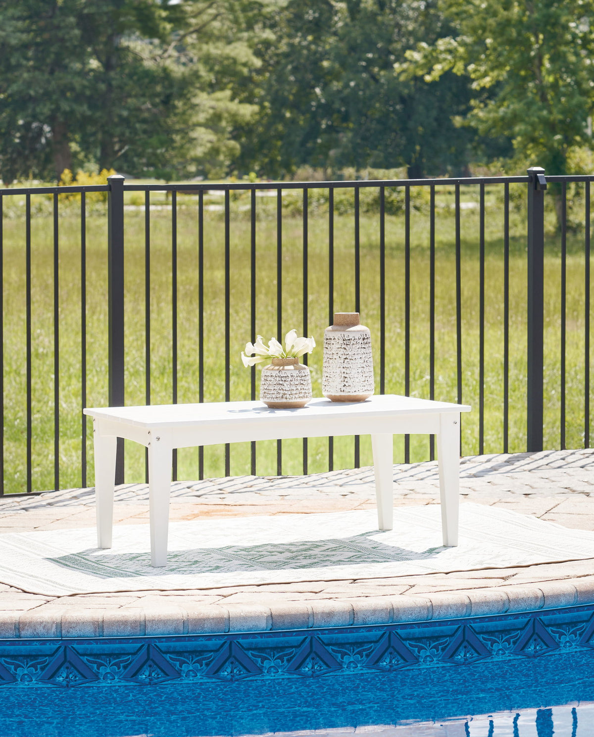 Hyland Wave - Rectangular Cocktail Table by Ashley – view 8
