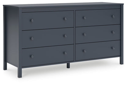 Simmenfort - Six Drawer Dresser - Navy Blue by Ashley – Dressers