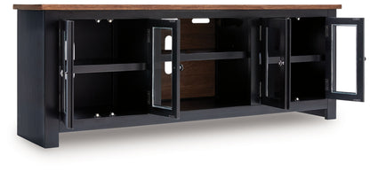 Wildenauer - XL TV Stand With Fireplace Option - Brown / Black by Ashley – view 4