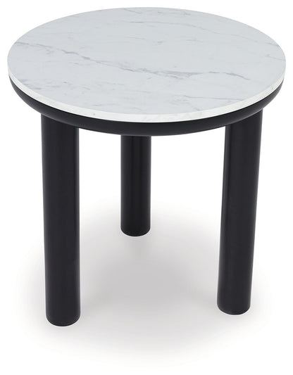 Xandrum - Occasional Table Set (Set of 3) - Black / White by Ashley – view 4