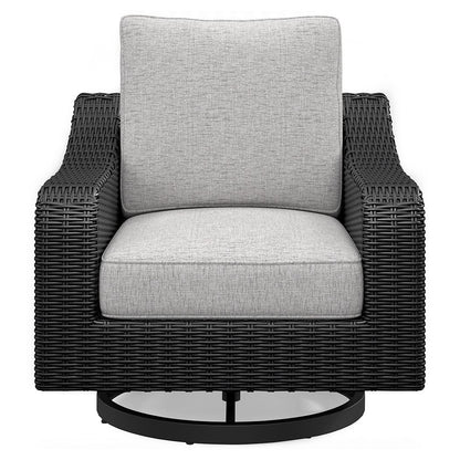 Beachcroft - Swivel Lounge Chair - Black / Light Gray by Ashley – view 4