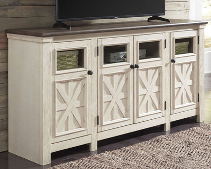 Bolanburg - Extra Large TV Stand - White / Brown / Beige by Ashley – view 4