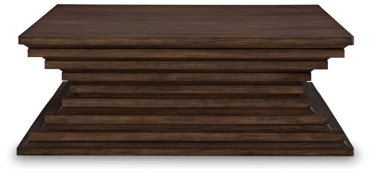 Hannodream - Square Cocktail Table - Warm Brown by Ashley – view 4