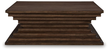 Hannodream - Square Cocktail Table - Warm Brown by Ashley – view 4