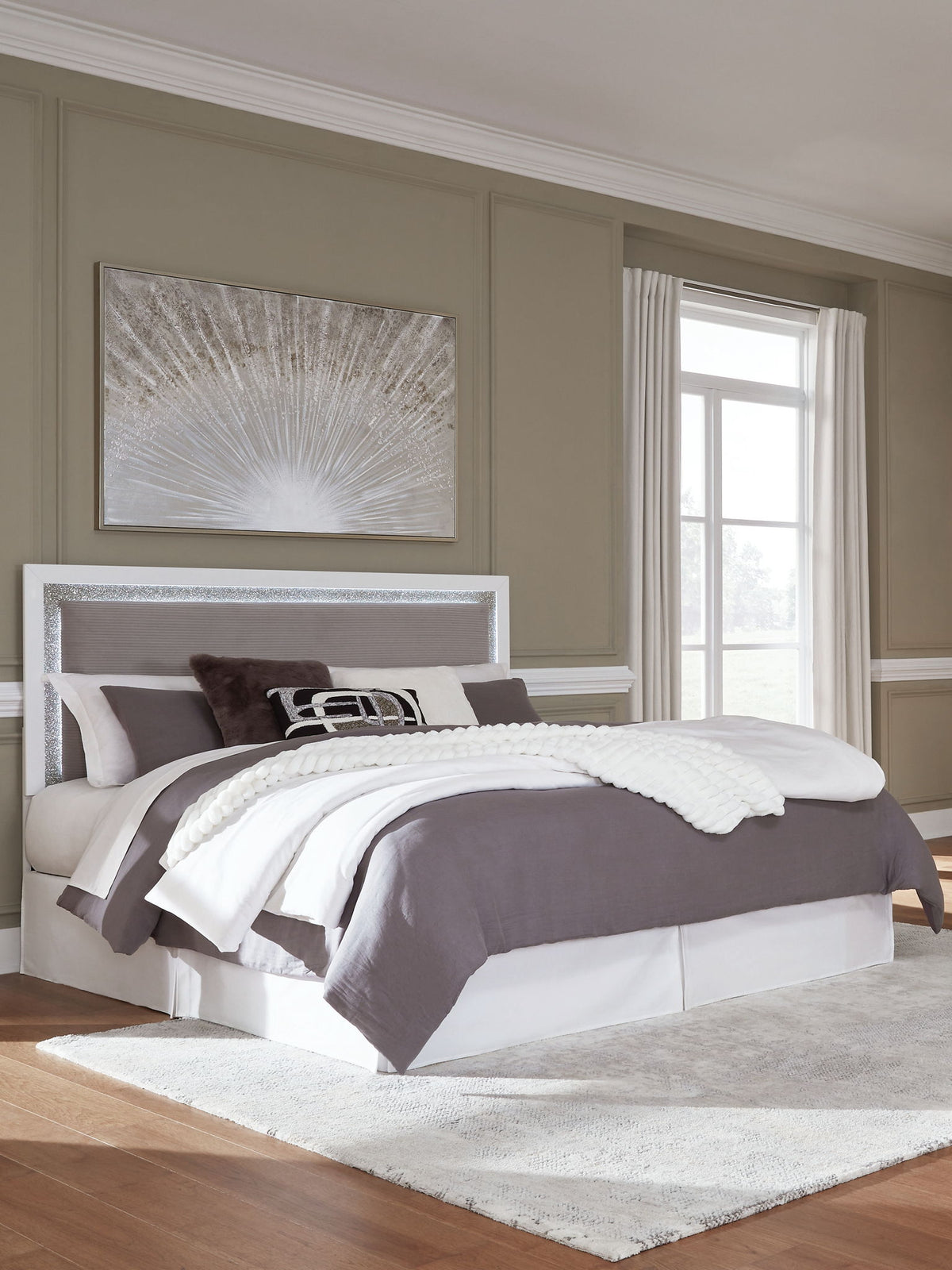Maeling - Upholstered Panel Headboard by Ashley – view 18