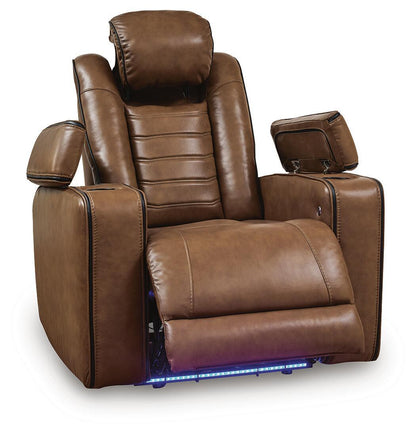 Gruaro - Power Recliner With Adjustable Headrest - Amber by Ashley – view 4
