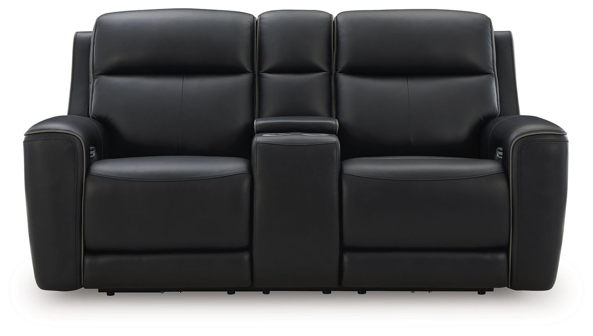 5Z-Comfort - Relaxation - Power Reclining Loveseat with Console / Adj Headrest by Ashley – view 8