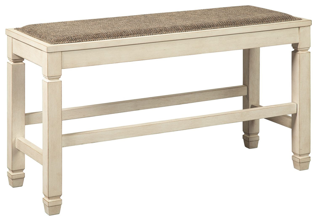 Bolanburg - DBL Counter UPH Bench  - Beige by Ashley – Counter Benches