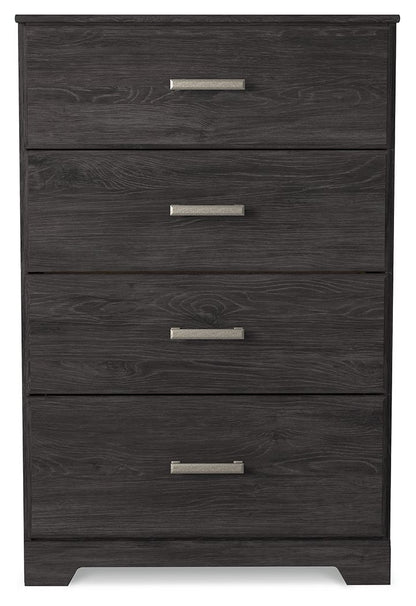 Belachime - Four Drawer Chest - Charcoal by Ashley – view 4