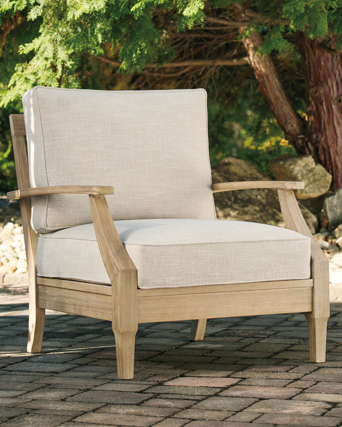 Clare View - Lounge Chair w/Cushion  - Beige by Ashley – view 4