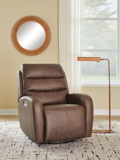 Motion-Max - Swivel Glider Power Recliner - Saddle by Ashley – view 4