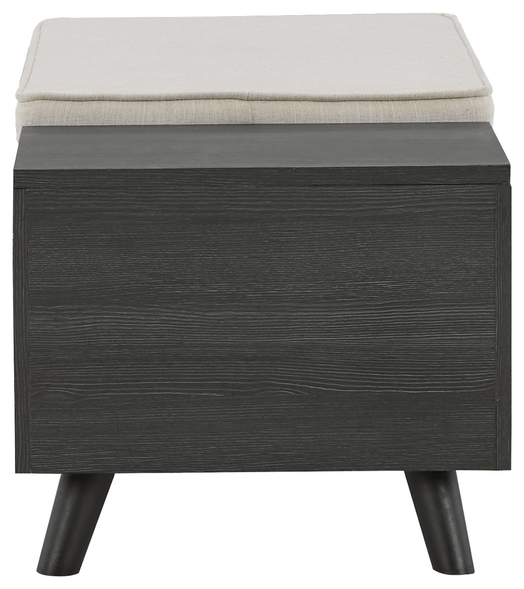 Yarlow - Storage Bench - Dark Gray by Ashley – view 4