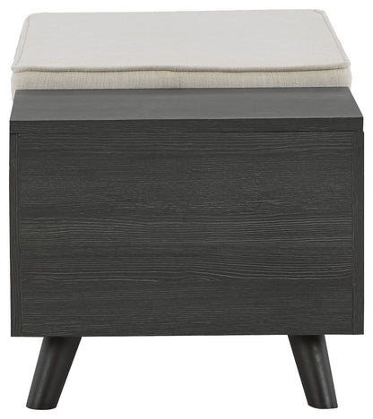 Yarlow - Storage Bench - Dark Gray by Ashley – view 4