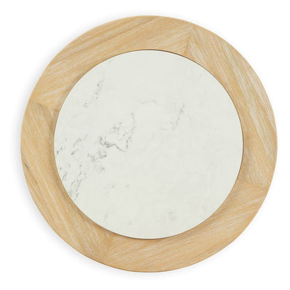 Camdill - Round End Table - Light Brown / White by Ashley – view 4
