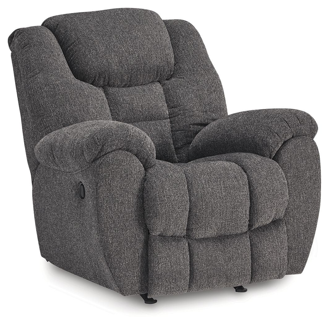Foreside - Rocker Recliner - Charcoal by Ashley – Rocker Chairs