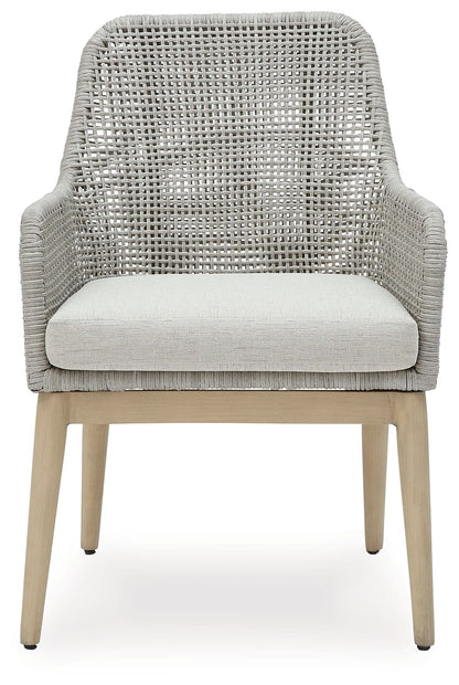 Seton Creek - Arm Chair With Cushion (Set of 2) - Gray by Ashley – view 4