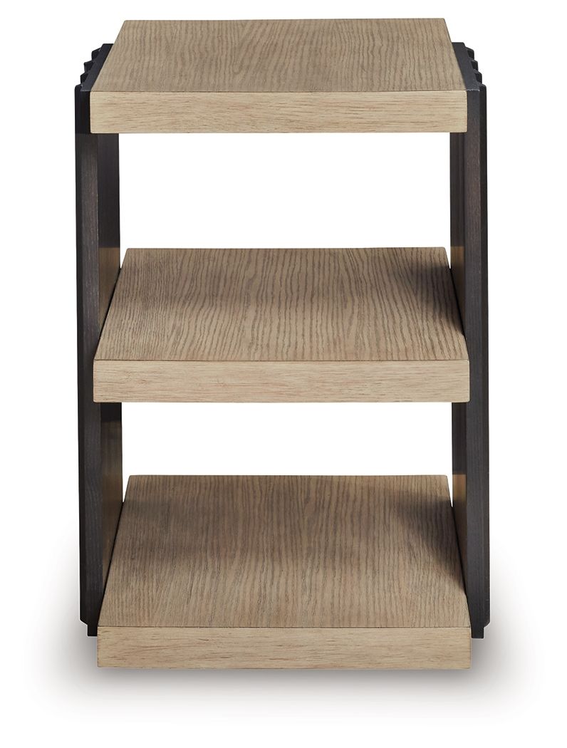 Rylandyn - Rectangular End Table - Black / Light Brown by Ashley – view 3