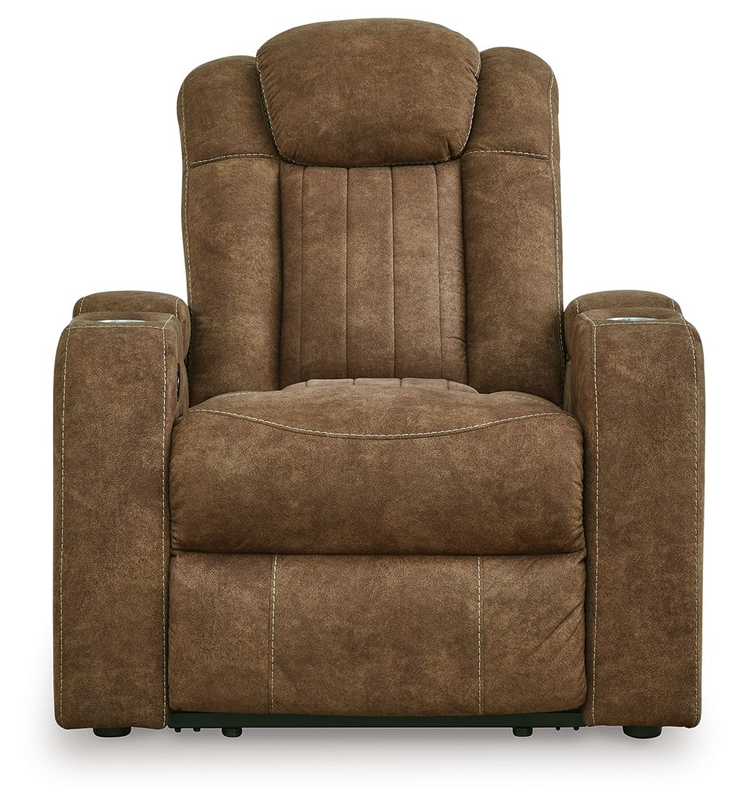Wolfridge - Power Recliner/Adj Headrest - Brindle by Ashley – view 4