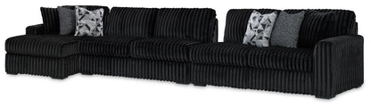 Midnight-Madness - 3 Piece Sectional by Ashley – Stationary Sectionals