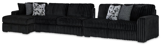 Midnight-Madness - 3 Piece Sectional by Ashley – Stationary Sectionals