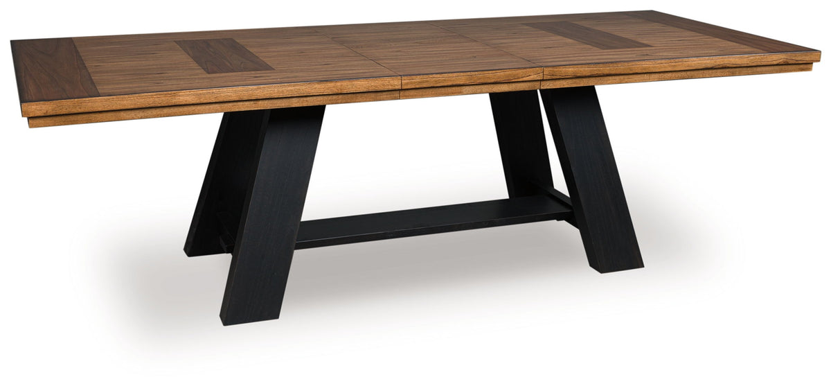 Greddinton - Dining Extension Table - Brown / Black by Ashley – Dining Tables with Extensions